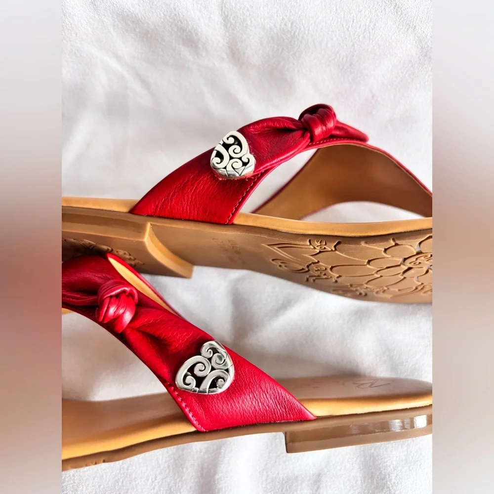 Brighton Chloe Candy Apple Sandals Size 10 - Picture 6 of 6